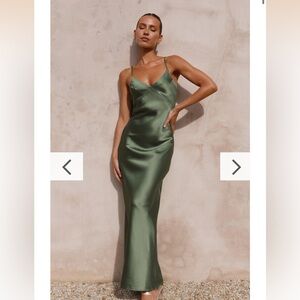 Billy J | Gisella Maxi Dress - Olive | size Aus 8